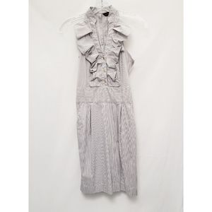 Express Pin-Striped Halter Dress